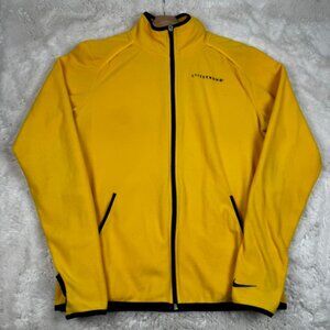 Nike Jacket Boy's Size Large Yellow Full Zip Livestrong Fleece Athleticwear